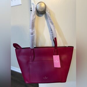 Kate Spade Berry Red Tote